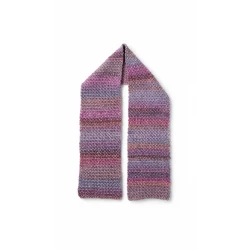 Gifted Yarns , Lovely Scarf , Pink and Gray , 19 x 145 cm
