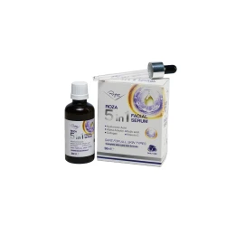 Rosa 5-in-1 Face Serum is a skincare product designed to provide multiple benefits with a rich formula suitable for all skin types.