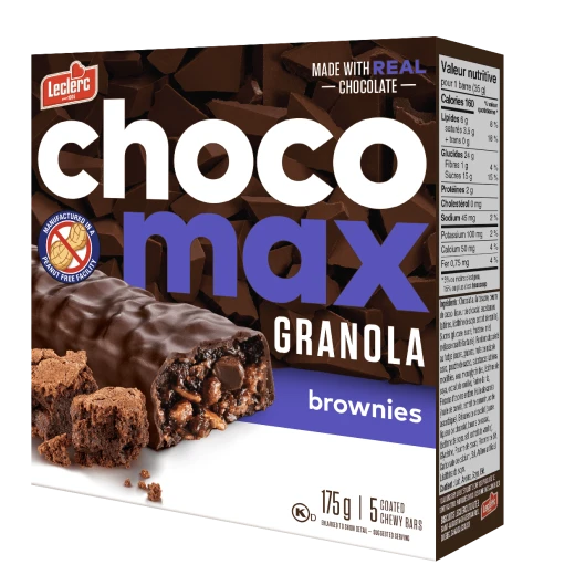 Leclerc Chocomax Granola Brownies Chewy Bars Family Pack 18 Count Peanut Free Snack Leclerc Chocomax Granola Brownies Chewy Bars Family Pack 18 Count Peanut Free Snack