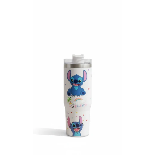 Stitch thermal stainless steel mug - your trusted companion 900 ml
