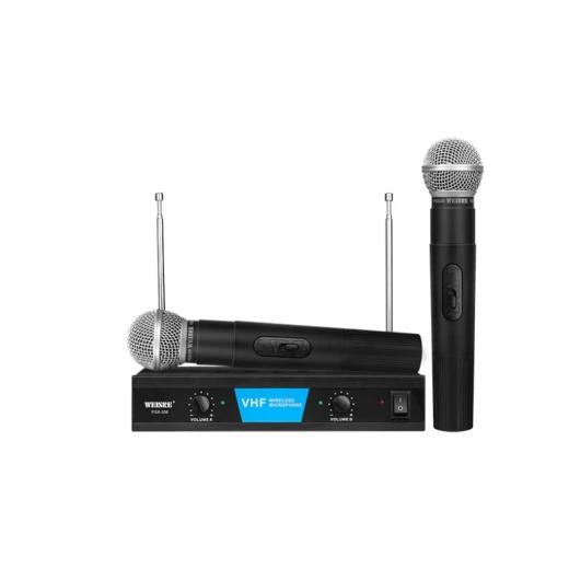 Weisre PGX-208 Wireless Karaoke Microphone Dual VHF Handheld System Weisre PGX-208 Wireless Karaoke Microphone Dual VHF Handheld System