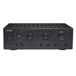 مضخم صوت كاريوكي ستيريو أصلي AV-802 بقوة 500 واط مزود بتقنية البلوتوث وUSB - جهاز استقبال صوت منزلي عالي الطاقة مع تحكم في الصوت الجهير/المتوسط/العالي، ومخرج مركزي ومحيطي