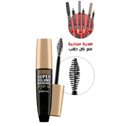 BELLAOGGI Bomb! Argan Oil Super Volume Mascara Black Long Lasting for Bold Eyes 1 Pack
