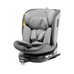 BABYAUTO Aitana iSize Car Seat: 360 Degree Rotation, Reclining Tilt Footrest for Comfort, ISOFIX Installation, Suitable for Children 0-12 Years, Charcoal Grey Finish
