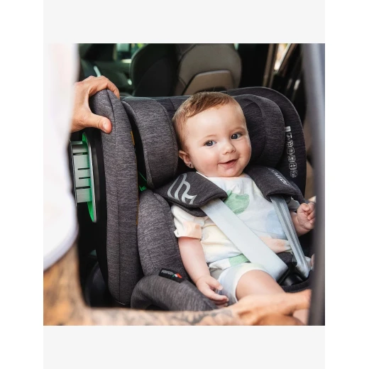 Fairgo Corazza i-Size Car Seat 40-150cm Black, Stone Grey, Royal Red, 360° Rotating, Isofix - Fairgo - Image 7