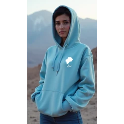 Designless Hoodie Blue, Maani, Small Cultural & Artistic Inspiration, Comfortable, Stylish Everyday Wear Unisex