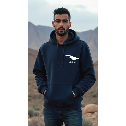 هودي كحلي، لارج، تصميم زرقاوي، إلهام ثقافي وفني، مريح، أنيق، مناسب للارتداء اليومي للجنسين من ديزاينلس هودي كحلي، لارج، تصميم زرقاوي، إلهام ثقافي وفني، مريح، أنيق، مناسب للارتداء اليومي للجنسين من ديزاينلس