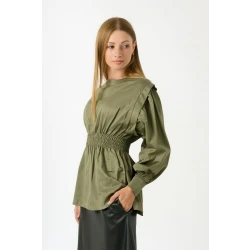 Women’s Olive Green Shirt Size 44 | Elegant and Comfortable Design Made from High-Quality Fabric | Perfect for Work, Casual Outings, and Daily Wear | Easy to Style with Jeans or Dress Pants for a Chic Look