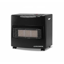 Crown DA‑201 3‑Burner Gas Heater | Ceramic Elements, Touch Control, Efficient Heating