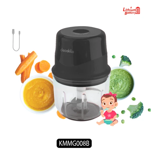 محضرة طعام صغيرة ديكاكيلا KMMG008B 0.3 لتر 30 واط بطارية ليثيوم، أسود - ديكاكيلا - Image 4