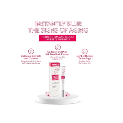 Hada Labo Eye Cream 15ml, Hyaluronic Acid, Collagen, Reduces Dark Circles and Fine Lines - Hada Labo - Image 2