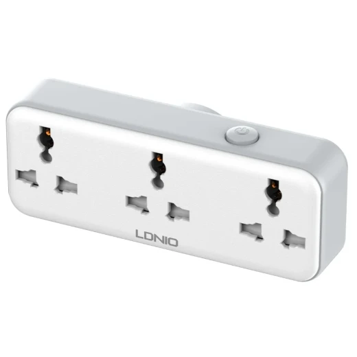 شريط طاقة LDNIO SC3317 محمول 3 منافذ تيار متردد 2 منفذ USB شحن سريع 30 واط - إل دي إن آي أو - Image 4