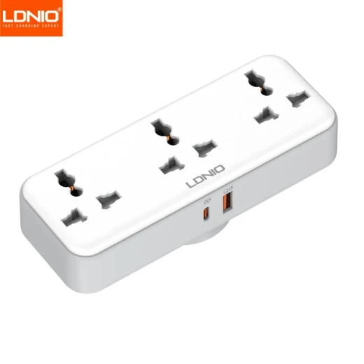 شريط طاقة LDNIO SC3317 محمول 3 منافذ تيار متردد 2 منفذ USB شحن سريع 30 واط شريط طاقة LDNIO SC3317 محمول 3 منافذ تيار متردد 2 منفذ USB شحن سريع 30 واط