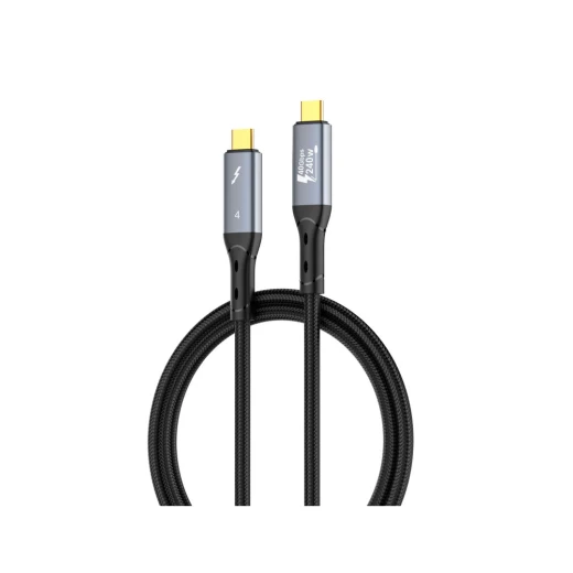 كابل شحن سريع LDNIO TC-11c USB-C إلى USB-C بقوة 240 واط، بطول 1 متر، أسود - إل دي إن آي أو - Image 4