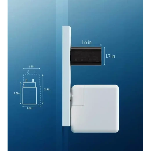 شاحن حائط تشويتك 25W USB C شحن سريع محول طاقة أسود اللون توصيل طاقة 3.0 متوافق مع Samsung Galaxy و iPhone والمزيد من الأجهزة PD6003 - تشويتك - Image 5