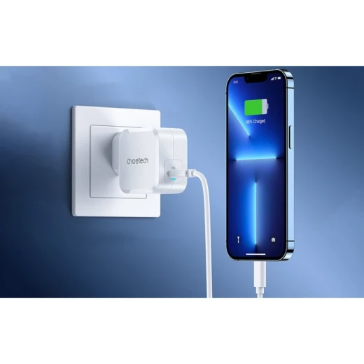 Choetech 45W GaN USB C Wall Charger Fast Charging Black Color Power Delivery 3.0 Compatible with iPhone 15/14/13/12/11 Pro Max, Samsung Galaxy S23/S22/S21, and More Devices PD8007 - Choetech - Image 3