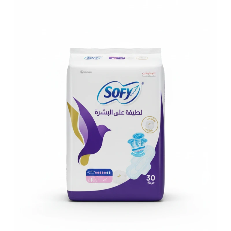 فوط كبيرة سوفي اللطيفة على البشرة, 30 فوطة - سوفي
