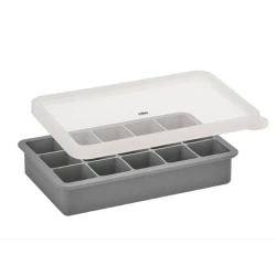 Kuchenprofi Silicone Ice Cube Mold, 15 Blocks, Grey, Durable and Flexible