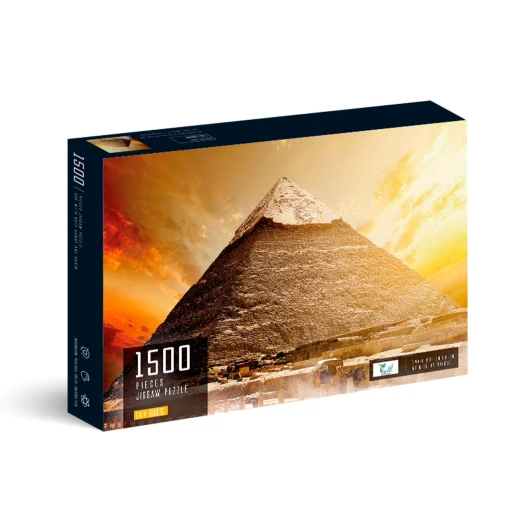 لغز الأحجية 1500 قطعة - الهرم الأكبر بالجيزة (9013) - بانوراما بحجم 80 سم × 60 سم لغز الأحجية 1500 قطعة - الهرم الأكبر بالجيزة (9013) - بانوراما بحجم 80 سم × 60 سم