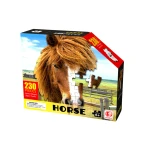بازل Horse (حصان) المُشكّل (NO. 88661) - 230 قطعة - مقاس 53x36.7 سم - للأطفال 6 سنوات فما فوق - تصميم فريد - ماي دولي