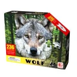 بازل Wolf (ذئب) المُشكّل (NO. 88665) - 236 قطعة - مقاس 53x39.2 سم - للأطفال 6 سنوات فما فوق - تصميم فريد - ماي دولي