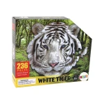 بازل White Tiger (النمر الأبيض) المُشكّل (NO. 88660) - 236 قطعة - مقاس 45.8x46 سم - للأطفال 6 سنوات فما فوق - تصميم فريد - ماي دولي