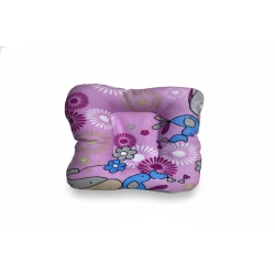 Baby Head Shaping & Support Pillow with Concave Center – Soft Breathable 3D Mesh Cushion for Preventing Flat Head (Positional Plagiocephaly) – Pink Pattern