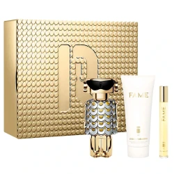 Paco Rabanne Fame Eau De Parfum 80ml Gift Set For Women, Includes 10ml Travel Size and Body Lotion