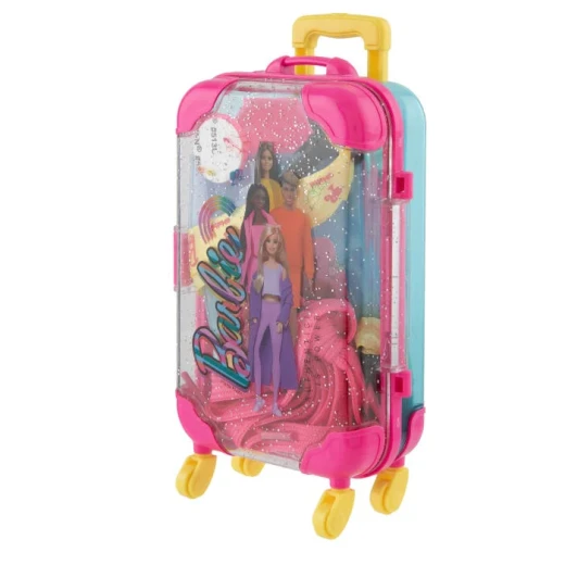 Barbie Mini Styling Case Fashion Design Set Assorted : Includes 10+ Accessories, Customizable Styles, Portable Case for On the Go Fun, Perfect Gift for Girls Ages 3+ Enhances Creativity - Barbie - Image 2
