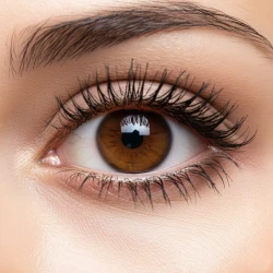 Troblends Sweet Delight Brown Colored Contact Lenses - Soft and Comfortable Cosmetic Lenses, 2-Pack for Daily Use (1 Month)