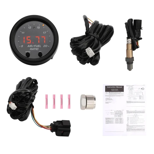 طقم مقياس نسبة الهواء/الوقود AEM X-Series Wideband UEGO، إطار أسود، واجهة سوداء، 2 1/16 بوصة - ايه اي ام - Image 9