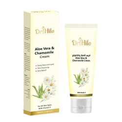 Dr.Hilo Aloe Vera and Chamomile Cream 100ml, Deep Moisturizing for Sensitive Skin