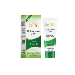 Dr. Hilo Hair Oil Replacement Cream 200ml: Intense Nourishment for Dry, Damaged Hair, Strengthens Strands, Adds Shine, and Provides Styling Control for All Hair Types