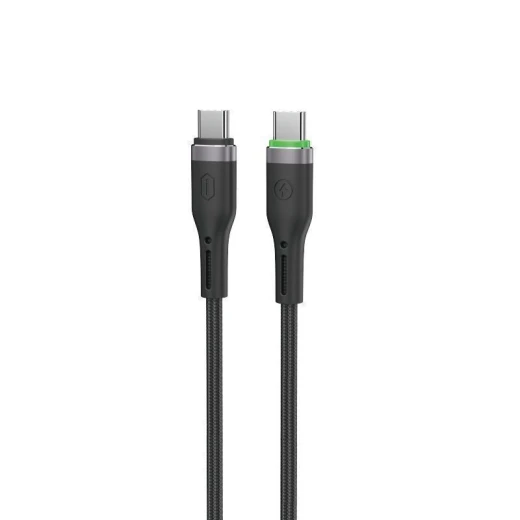 كابل وي وو C069 Oringlink USB-A إلى USB-C مصنوع من سبائك الألومنيوم ومُغطى بالنايلون المضفر، بطول 1 متر، أسود - وي وُو - Image 3