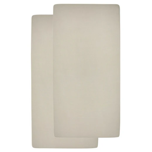 طقم ملاءات سرير ميكو Jersey مقاس 60x120 سم رملي (عبوة من 2) لمهد الأطفال طقم ملاءات سرير ميكو Jersey مقاس 60x120 سم رملي (عبوة من 2) لمهد الأطفال