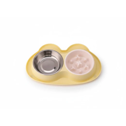 Elevated and Tilted Cat Food Bowl
