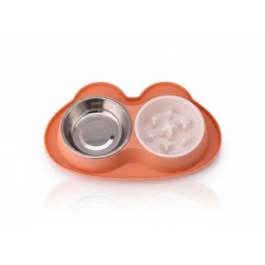 Elevated and Tilted Cat Food Bowl