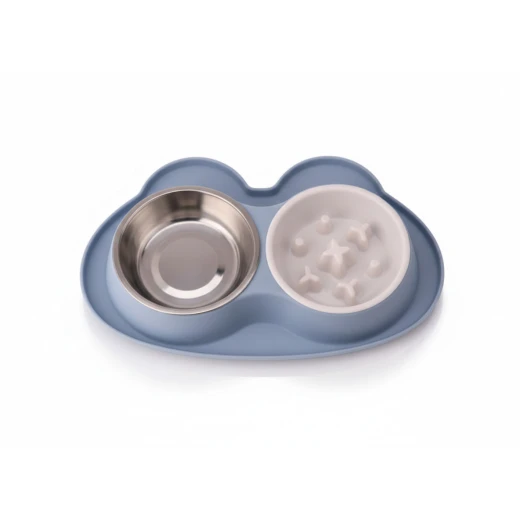 Elevated and Tilted Cat Food Bowl