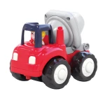 Hola 4-WD Construction Dump Truck for Kids, Durable Toy Vehicle, Easy Push-Along Design, Encourages Imaginative Play, Suitable for Ages 18+ Months - Hola