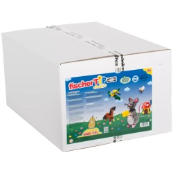 FischerTiP Refill Box XL for Kindergartens Approx 6000 Colorful Bioplastic Sticks Made in Germany