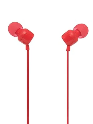 سماعات أذن جي بي إل TUNE T110 مع صوت بيور بيس، قابس 3.5 ملم، أحمر - Image 5