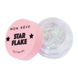Mon Reve Starflake Glitter Gel 4g, Multi-Use Face, Body, and Hair Glitter for Dazzling Looks