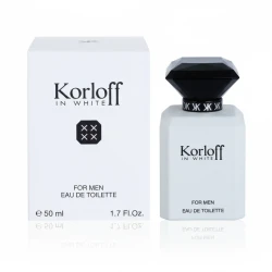 Korloff In White Eau de Toilette 50ml Men's Fragrance, Aromatic Fougere Scent