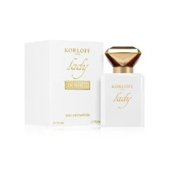 Korloff Lady In White Eau de Parfum 50ml, Floral, Powdery Women's Fragrance