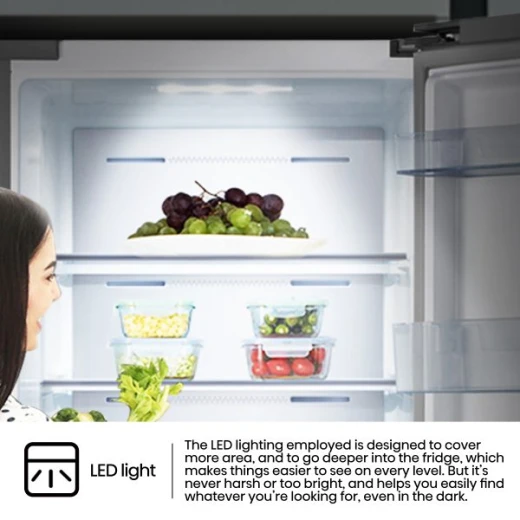 Hisense Upright Fridge 355L Silver, Energy Efficient, Adjustable Shelves - HISENSE - Image 2