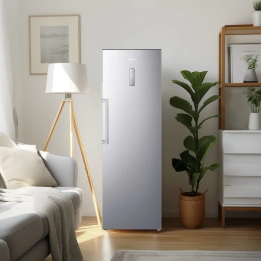Hisense Upright Fridge 355L Silver, Energy Efficient, Adjustable Shelves - HISENSE - Image 8
