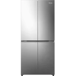 HISENSE RQ5G470SBS3- Cross Door American 457L Freezer Fridge, My Fresh Choice, Frost Free, Multi Air Flow, Dual-Tech Cooling, Bottom Cooling System, Silver Glass, 1 Year Full & 5 Years Compressor Warranty - HISENSE