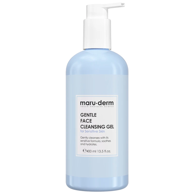 MARUDERM Gentle Face Cleansing Gel For Sensitive Skin 400ml, Daily Facial Wash - MaruDerm