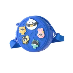 Picocici K36 Kids Round Bag Blue Waterproof Durable Small Size with Adjustable Shoulder Strap Perfect for School and Outdoor Adventures 100% New