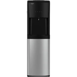 Hitachi Bottom Loading Water Dispenser HWD-B50000-SV Black Stainless Steel, Antibacterial UV Light